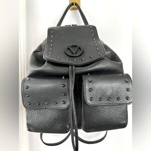 Valentino Rockstud Black Backpack large